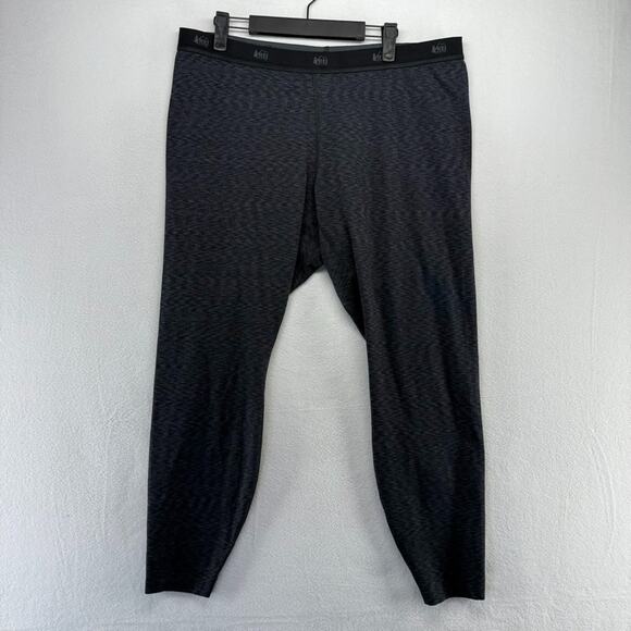 REI Base Layer Pants Women's XL Petite Gray Midweight hiking Outdoor Winter - Picture 1 of 11